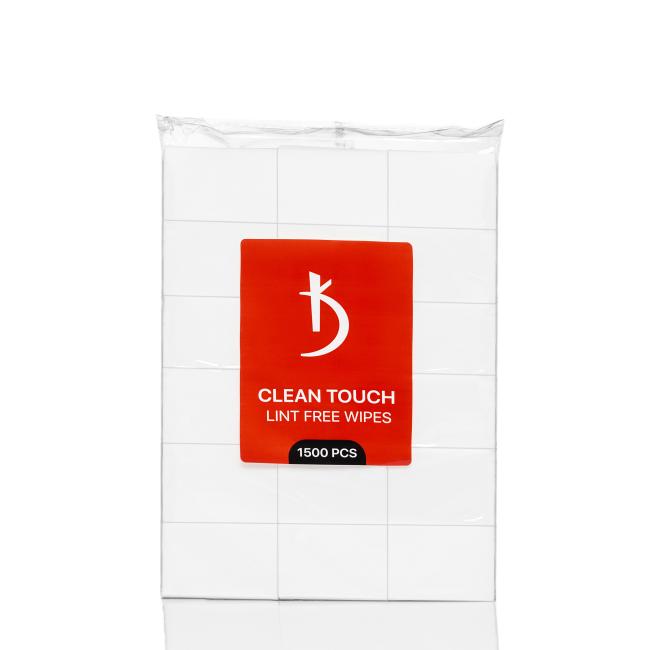 Сухие безворсовые салфетки Clean Touch Lint free Wipes (1500 шт./уп).